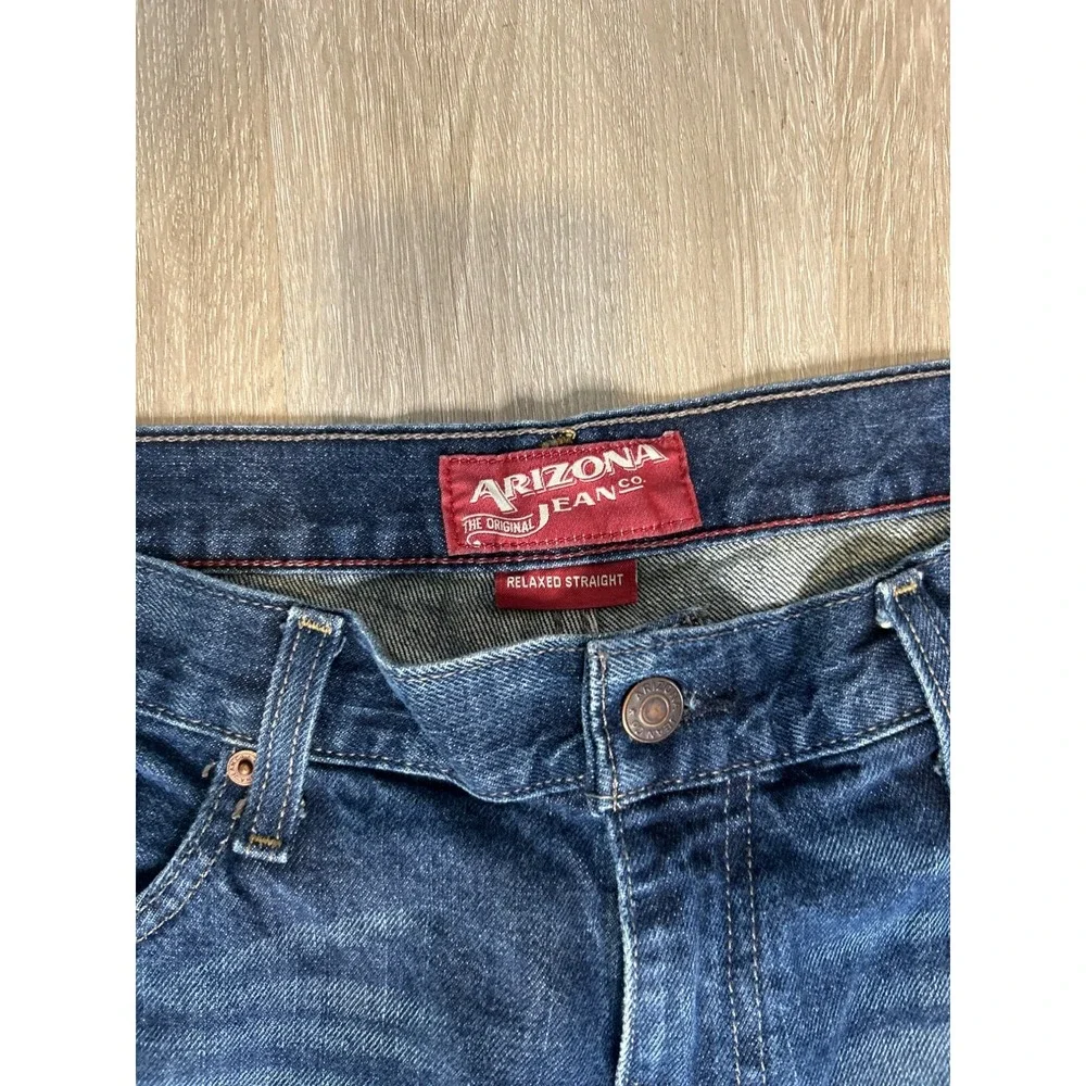 Arizona Jean Co. Mens 100% Cotton Denim Jeans 34x34 Straight Leg‎ Classic Fit